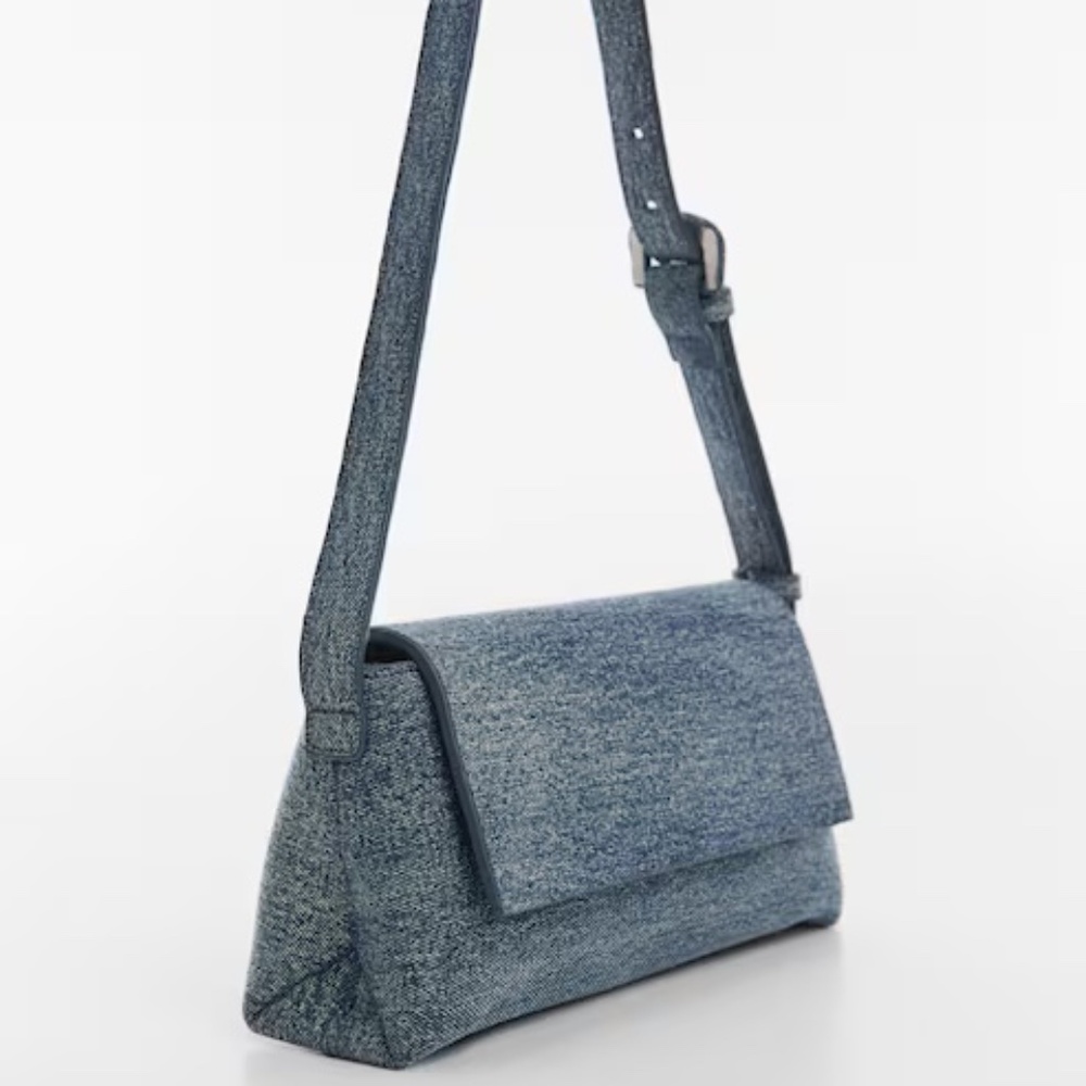 Mango - Denim shoulder bag